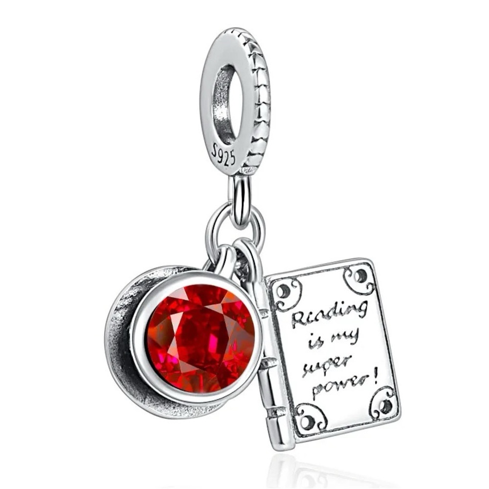 NWOT Pandora FIT Silver Coffee & Book Charm S925